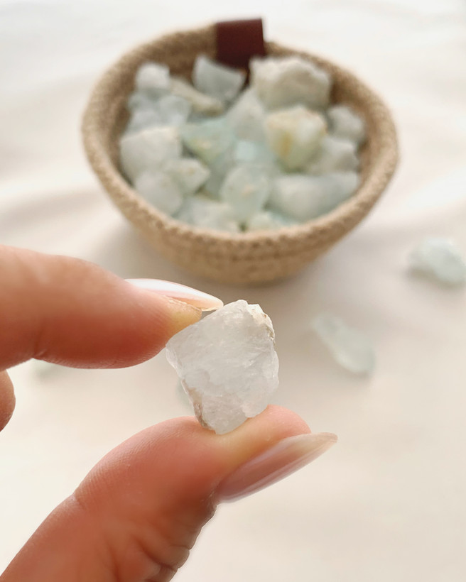 راف طبیعی سنگ آکوامارین