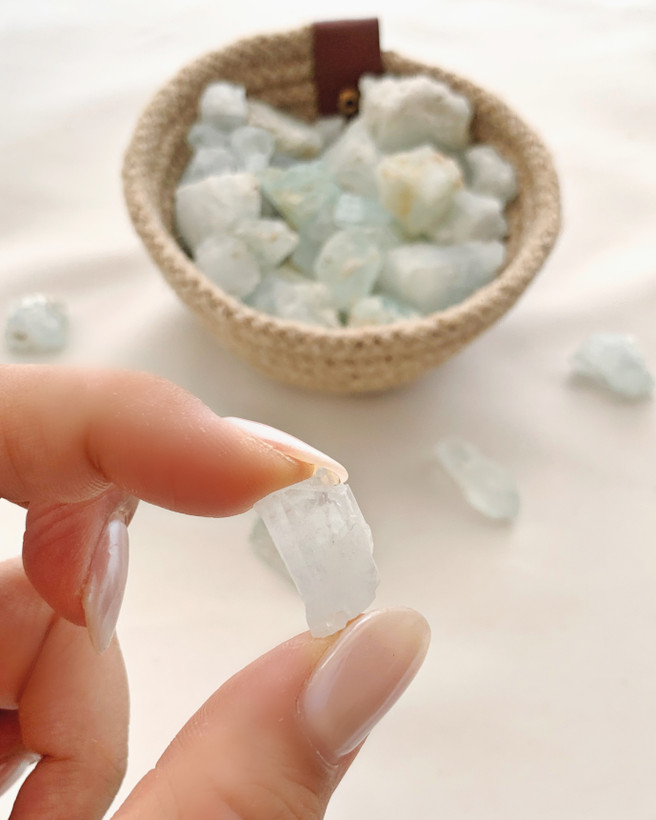 راف طبیعی سنگ آکوامارین